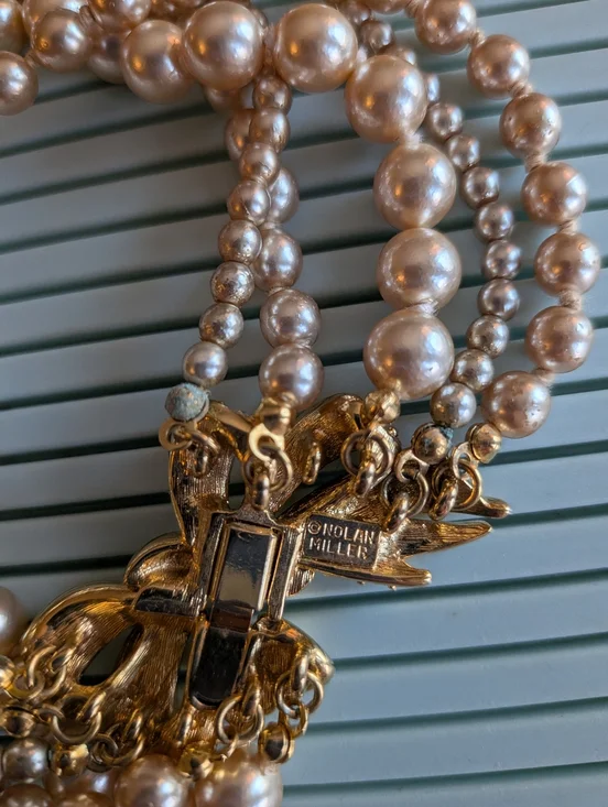 Vintage Nolan Miller Bow Clasp Bracelet - Picture 3 of 4